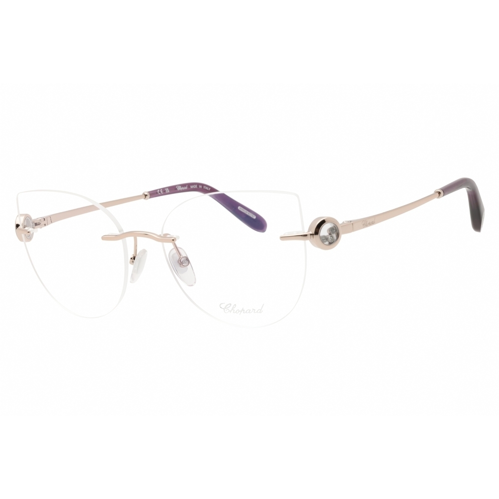 NWT Chopard VCHL27S-0A39 Red Gold Cat Eye 55mm Eyeglasses